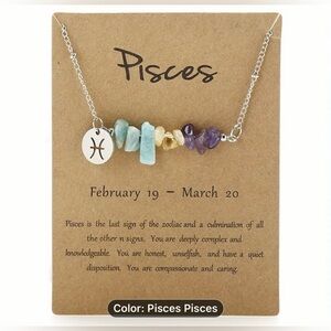 NEW Necklace
Zodiac Pisces Necklace
stylish
great gift idea
natural stones